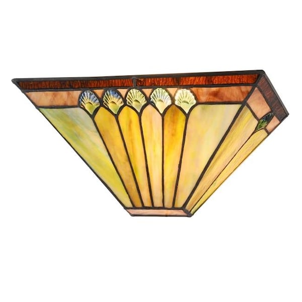 Chloe Lighting Chloe Lighting CH3T994BG12-WS1 Graham Tiffany-Style 1 Light Mission Indoor Wall Sconce - 12 in. CH3T994BG12-WS1 - main